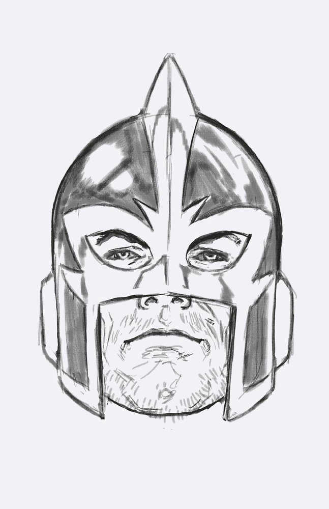 Avengers #11 Mark Brooks Headshot Full Art Sketch Variant