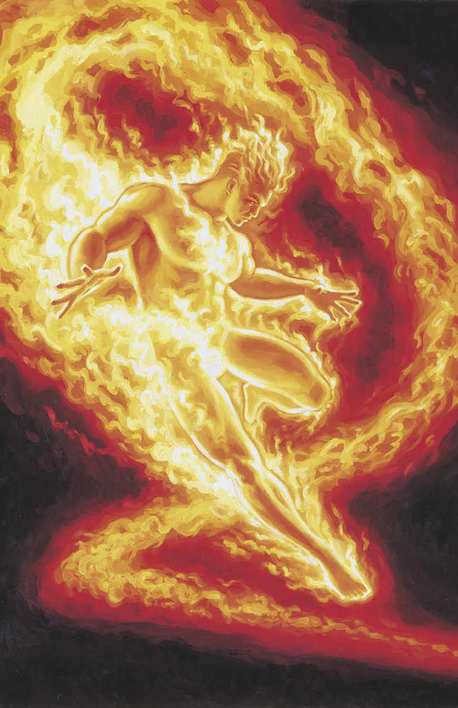 Fantastic Four #18 Greg And Tim Hildebrandt Human Torch Marvel Masterpieces III Full Art Variant