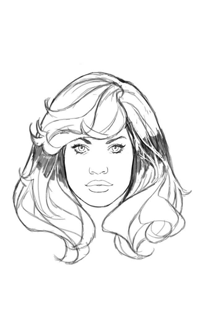 Fantastic Four #18 Mark Brooks Headshot Full Art Sketch Variant