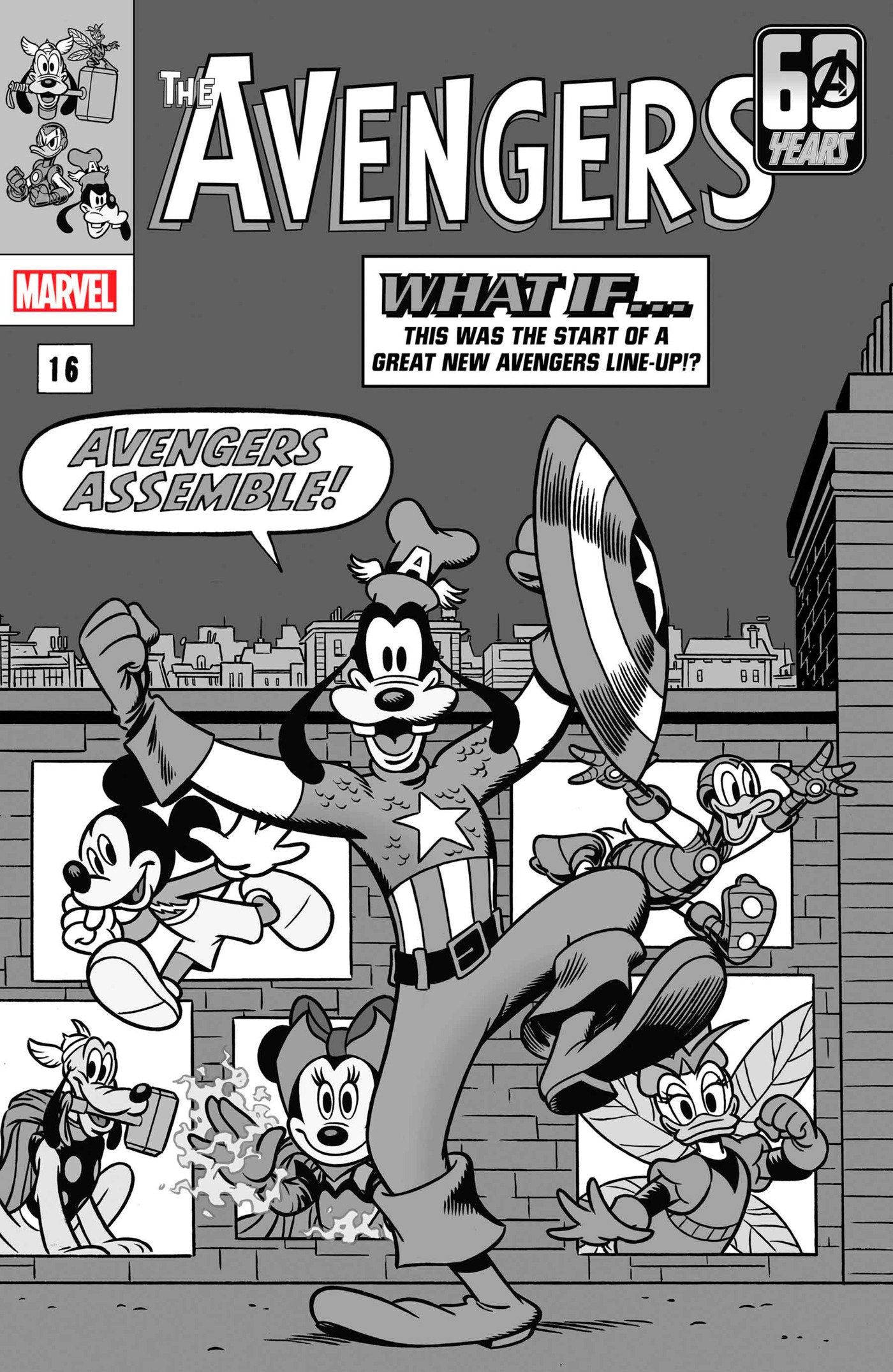 Amazing Spider-Man #45 Vitale Mangiatordi Disney What If? Black And White Varian T