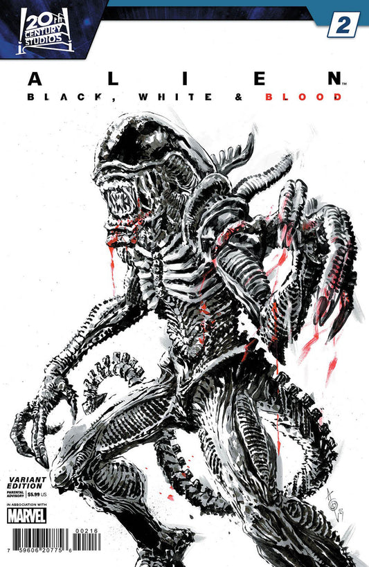 Alien: Black, White & Blood #2 Alan Quah Variant