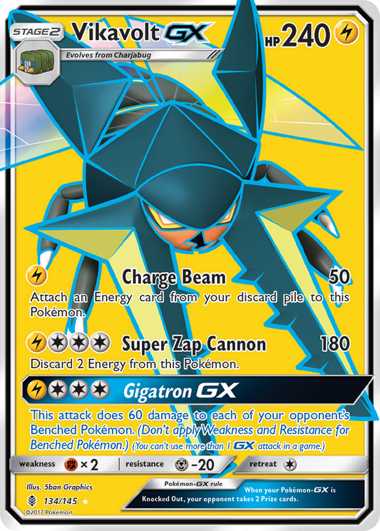 Vikavolt GX (134/145) [Sun & Moon: Guardians Rising]