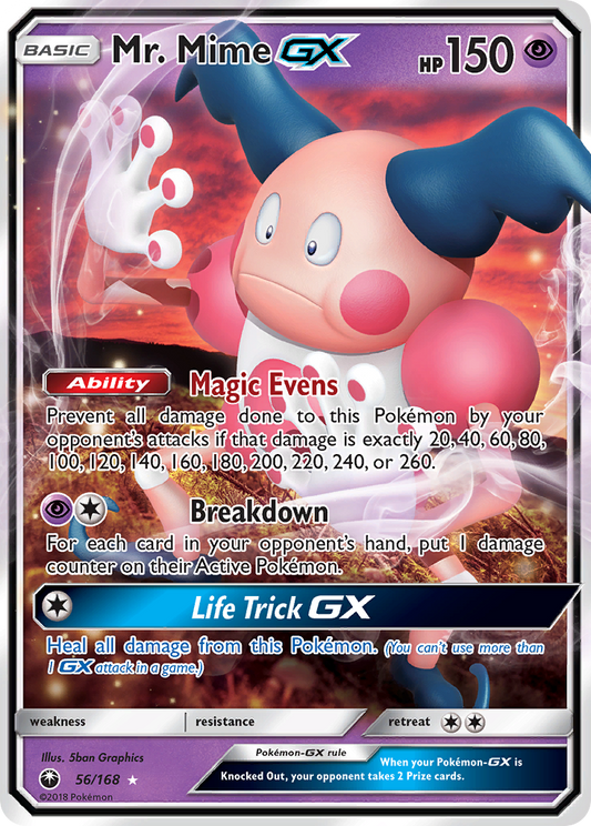 Mr. Mime GX (56/168) [Sun & Moon: Celestial Storm]